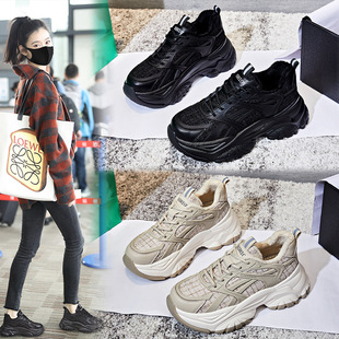 2024夏季新款网面透气渔夫鞋女休闲平底浅口单鞋女百搭厚底女鞋潮详情2