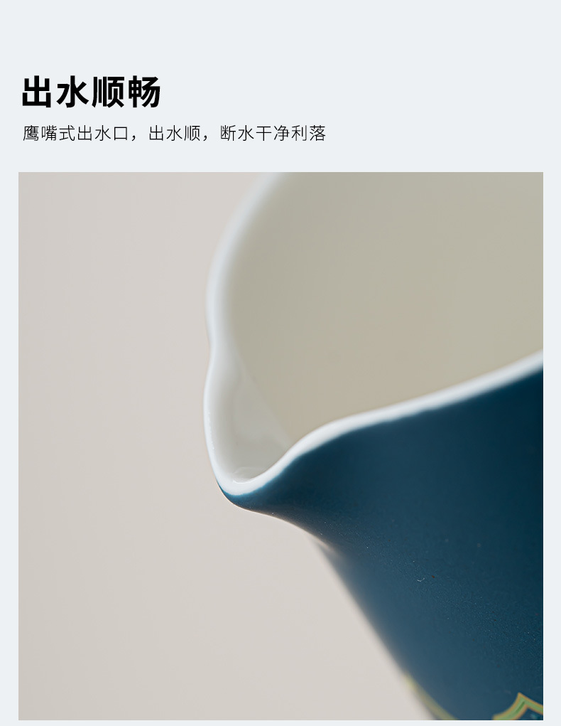 Travel tea set, ceramic express portable, one pot, three cups, business cultural and creative gift, festival souvenir, printed logo pic 17