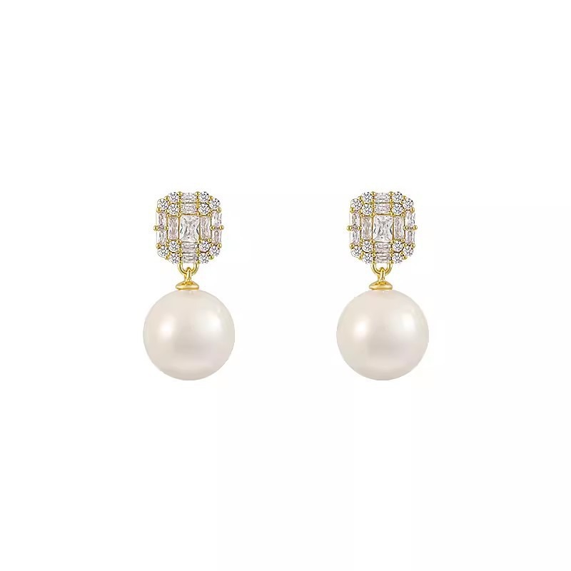 s925银针珍珠高级轻奢小众百搭气质耳环小香耳饰义乌新款饰品夏季详情21