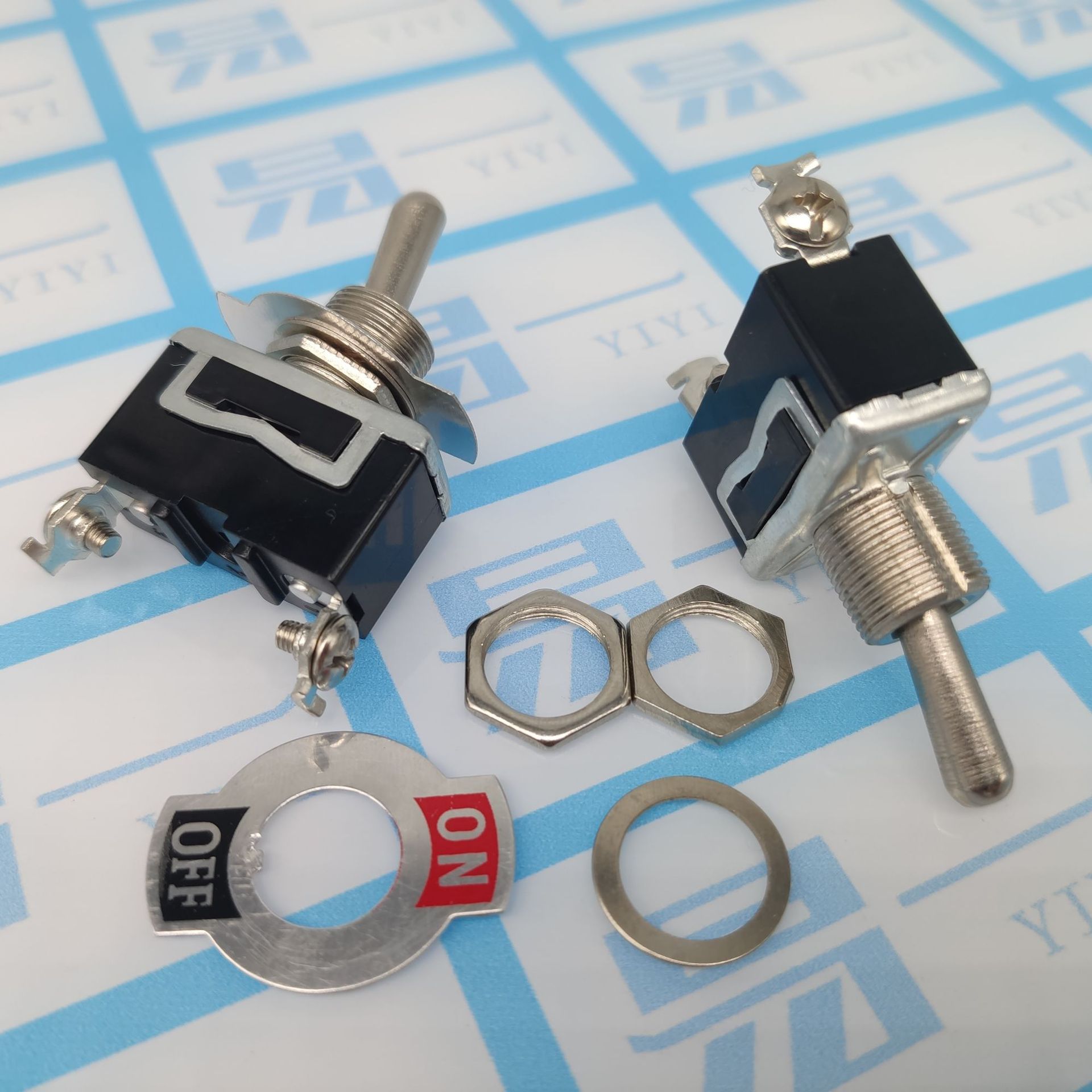 Toggle switch E-TEN1021, with a shaking arm, can be used to switch the car switch 2 pin 2 position ON/OFF in black pic 5