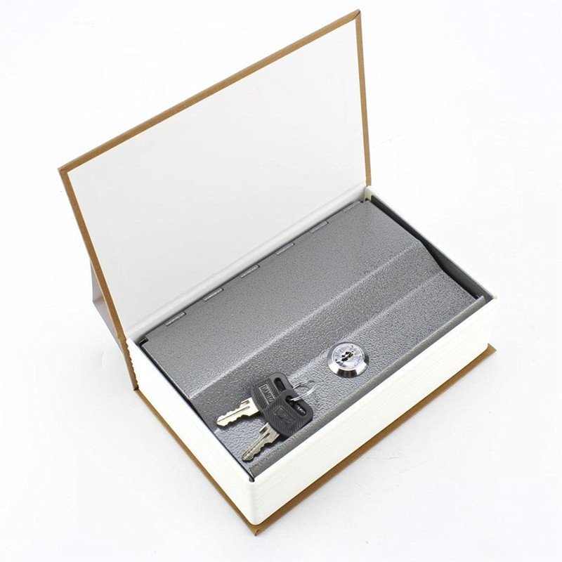 Simulated book safe with key password, metal dictionary-shaped piggy bank, creative book piggy bank pic 15