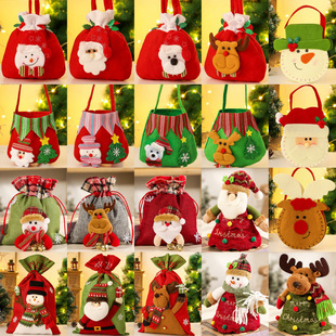 Christmas gift bags, apple bags, Christmas gift bags, plush candies, decorative items, elderly people, snowmen, deer bouquets pic 3