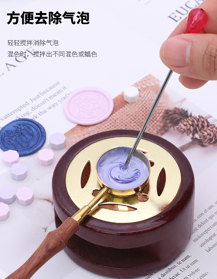 火漆搅拌棒熔蜡搅拌勺少女粉搅拌勺火漆熔蜡印章工具金属火漆勺详情5