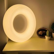 Japanese-style imitation silk ceiling lamps, Nordic living room lighting fixtures, modern and simple bedroom lamps, personalized and artistic round ceiling lamps pic 5