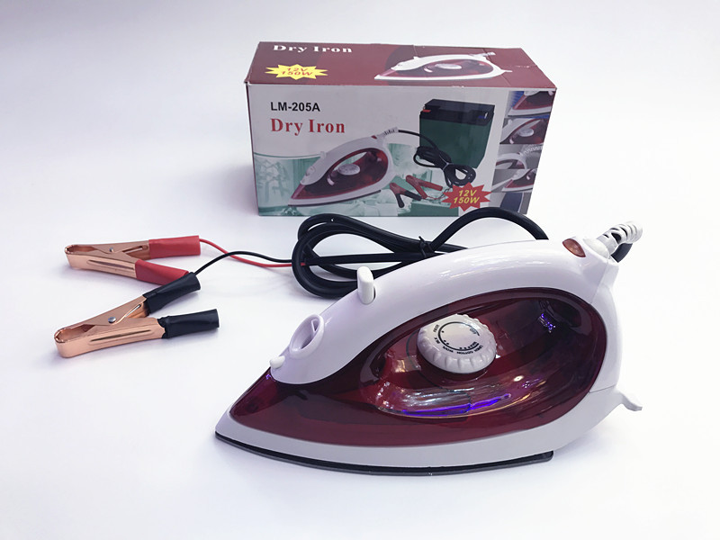Dry Iron小家电挂烫机12V便携熨斗 接电瓶熨斗150W 外贸出口电熨详情11