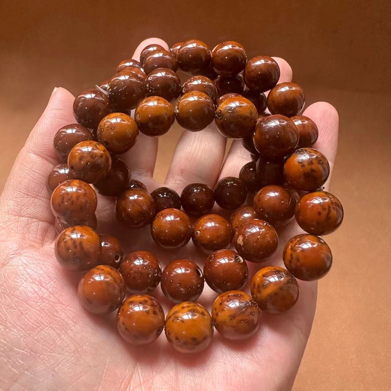 Purple Gold Rat Bracelet, Purple Gold wealth-attracting Rat Bodhi cultural Play bracelet, round and polished easy plate cultural play Buddhist prayer beads manufacturer wholesale pic 21