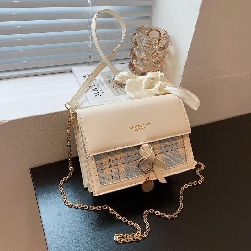 韩版时尚单肩包包女2024夏季新款洋气百搭小众ins链条包斜跨小包详情25