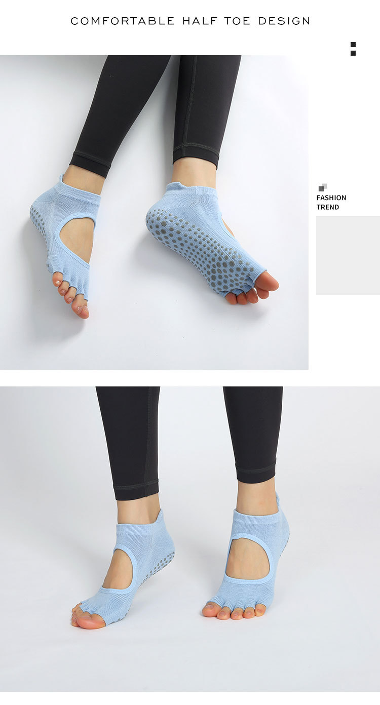 瑜伽袜子夏季防滑袜女夏天普拉提袜五指袜分指运动室内运动袜详情29