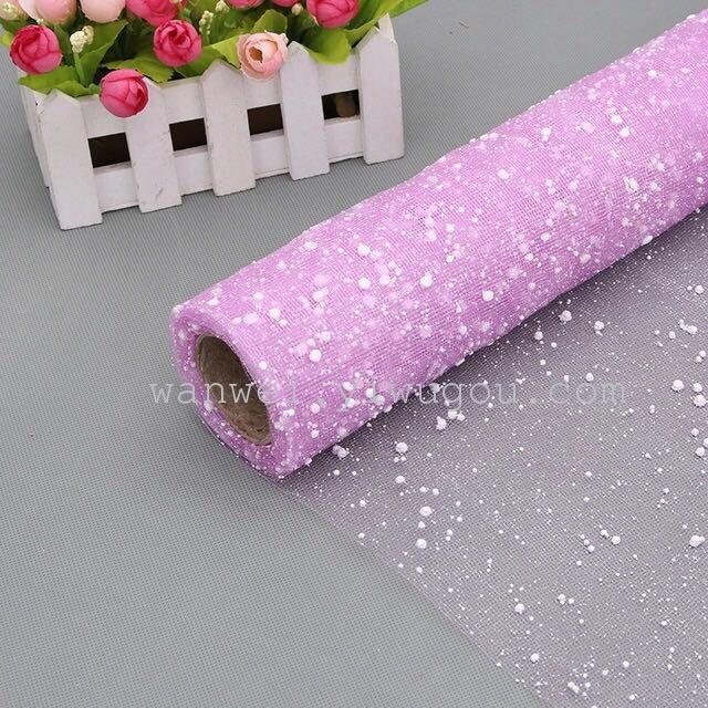 Snow dot yarn flower packaging materials pic 3