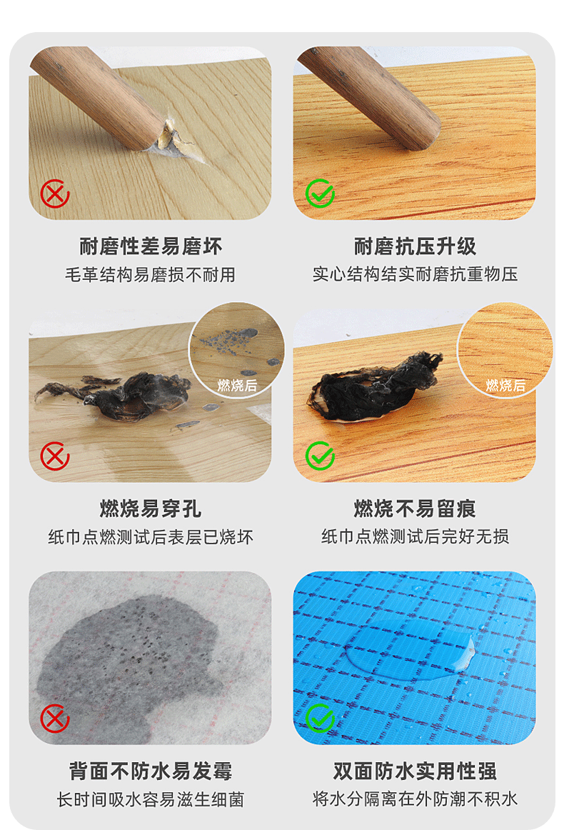 厂家批发pvc地板贴商用实心工程革加厚耐磨地胶水泥地自粘地板革详情17