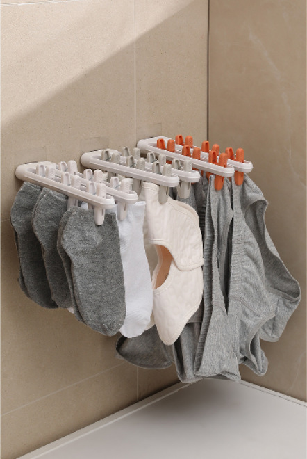 New sock and underwear pants rack, home clothes hanger, special pants hanger for hanging pants, traceless drying, foldable clothes hanger pic 10