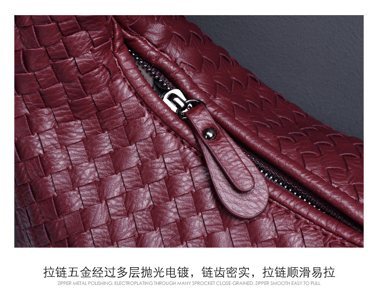 2023新款月牙女包全手工编织手提饺子包时尚百搭欧美风单肩腋下包详情22