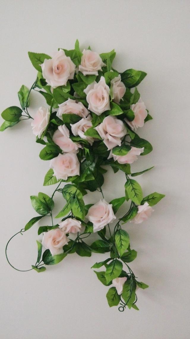 High-end artificial flowers, artificial roses, Korean rose artificial flowers, decorative vines, wedding decoration artificial rose vines pic 13