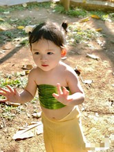 儿童傣族花儿舞蹈演出服装孔雀舞表演服艺考渐变修身鱼尾裙女童详情33