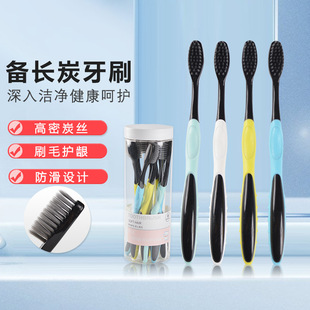 Xiujie Adult 10-piece bucket-sized candy-colored smiling soft-bristled toothbrush with a small head, ultra-fine and ultra-soft. Wholesale for families and couples pic 4