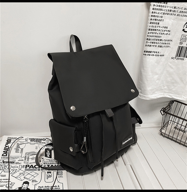 批发机车大容量防水学生书包新款双肩包跨境背包高级感潮牌休闲女详情7