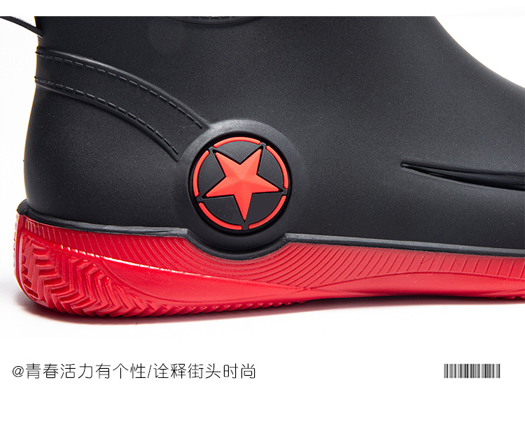 雨鞋短筒男款防滑耐磨赶海钓鱼水鞋2024新款男士加绒胶鞋防水雨靴详情14