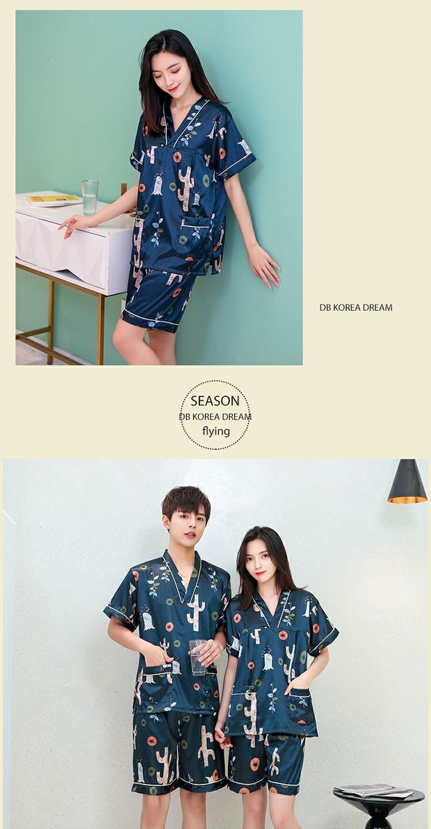 批发汗蒸服真丝男士女款情侣纯棉汉蒸桑拿服足疗浴服家居大码详情7