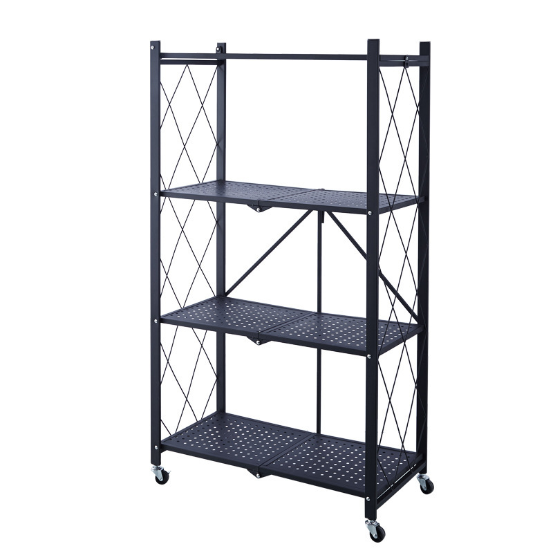 No installation required kitchen storage folding rack pic 2