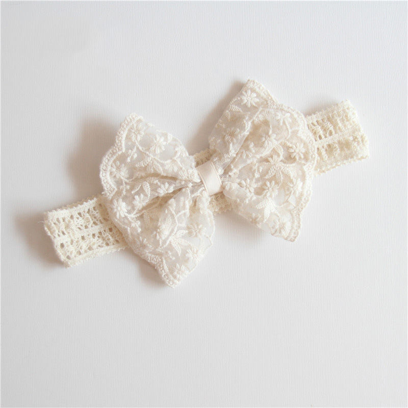 Korean baby hair band, super fairy-like bow hair accessory for baby girls, full moon princess headwear for infants and toddlers, no hairpin pic 4