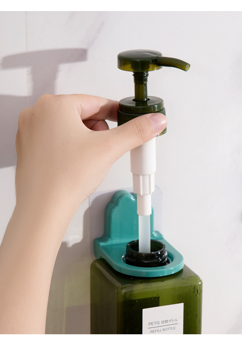Hand sanitizer bottle, bathroom shelf, bathroom wall-mounted non-drilling rack, shampoo and body wash storage, bathroom pic 7