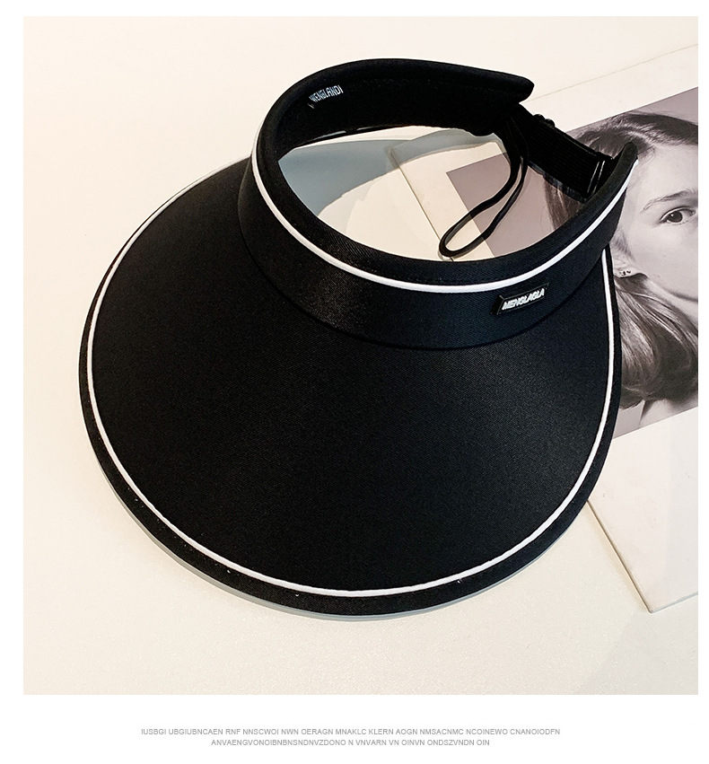 空顶帽大帽檐空顶uv防晒帽女夏季遮阳帽遮脸太阳帽夏防晒帽子批发详情22