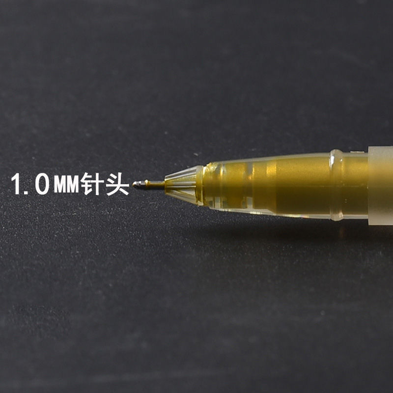 Student hand-drawn gold outlining pen, signature pen, art outlining, white brightening, journal pen, silver pic 3