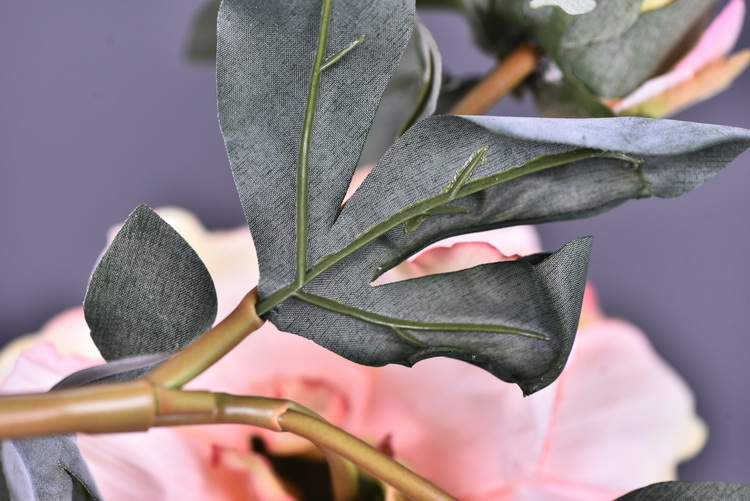 Factory direct sales of faux peonies with charred edges, wholesale of retro faux paeonies, living room and dining table flowers, wedding decoration artificial flowers pic 36