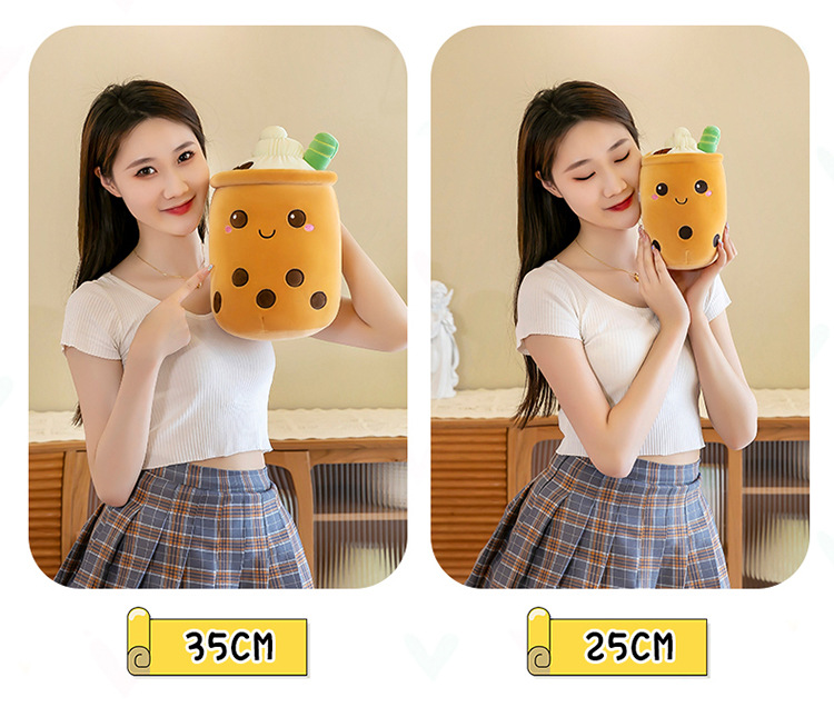 Simulated fruit milk tea cups, cushions, plush toys, large bubble milk tea dolls, stuffed toys, cross-border foreign trade gifts pic 29