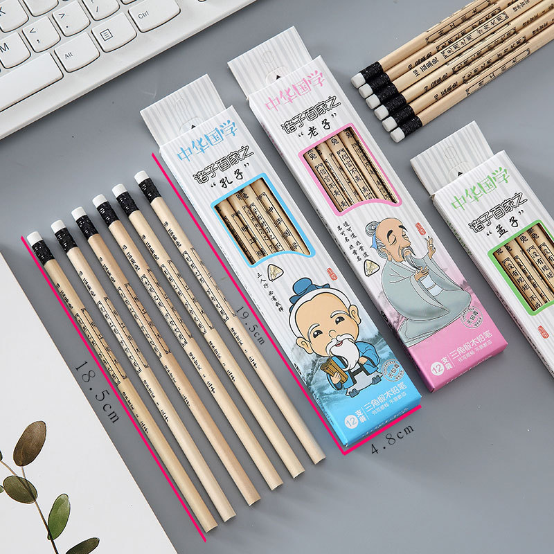 Creative traditional Chinese culture fruits, top students on the golden list, HB eco-friendly pencils, student pencils, stationery wholesale and customization pic 16