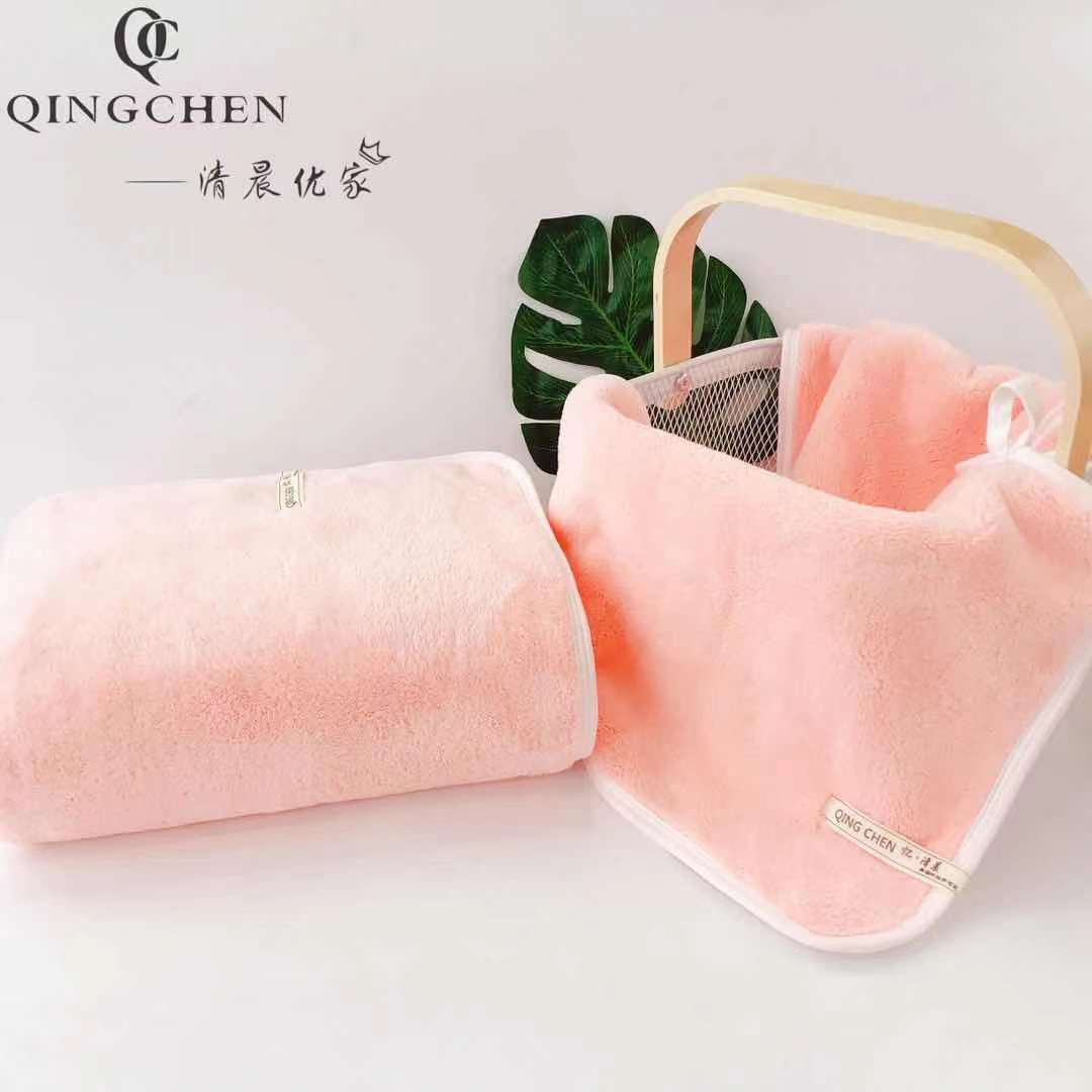 暮色亿清晨柔软吸水加厚毛巾地摊珊瑚绒干发巾婚庆伴手礼品结回礼详情9