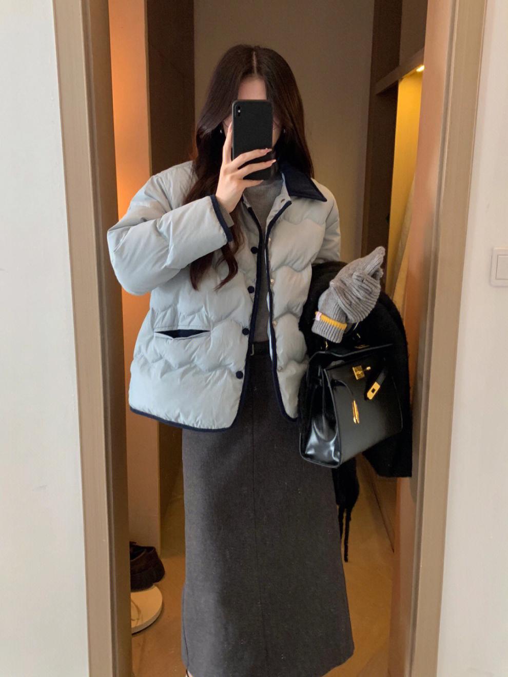 Lapel Dongdaemun light down cotton-padded jacket for women, short chanel-style cotton-padded jacket, casual coat for winter pic 7