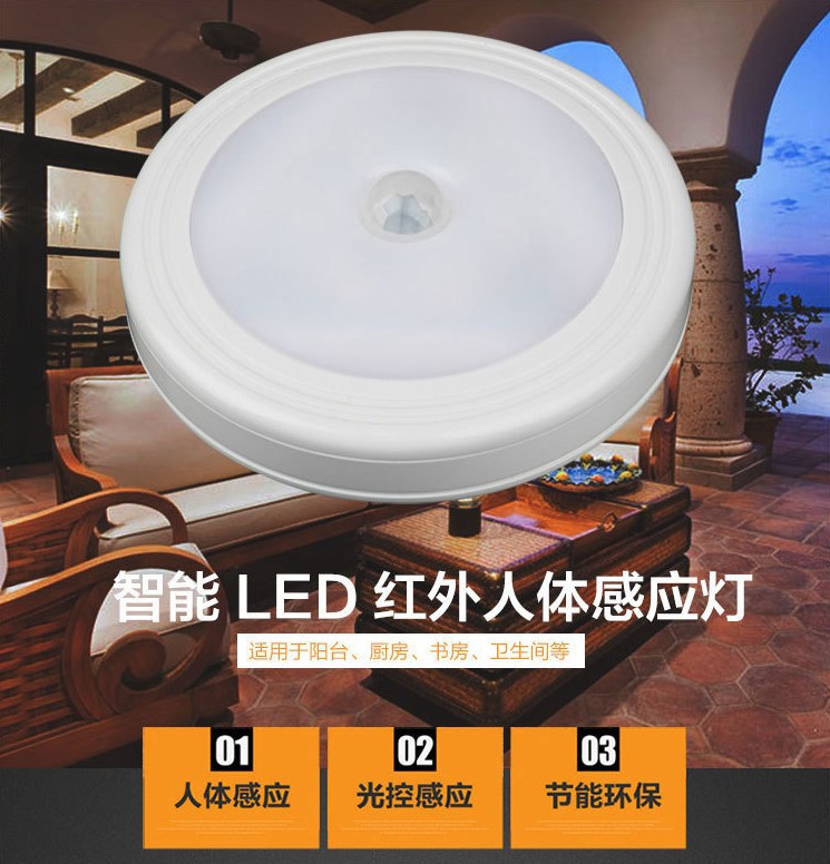 Wholesale LED human body sensor light control night light, aisle wardrobe cabinet, trunk sensor light, milk feeding light pic 2