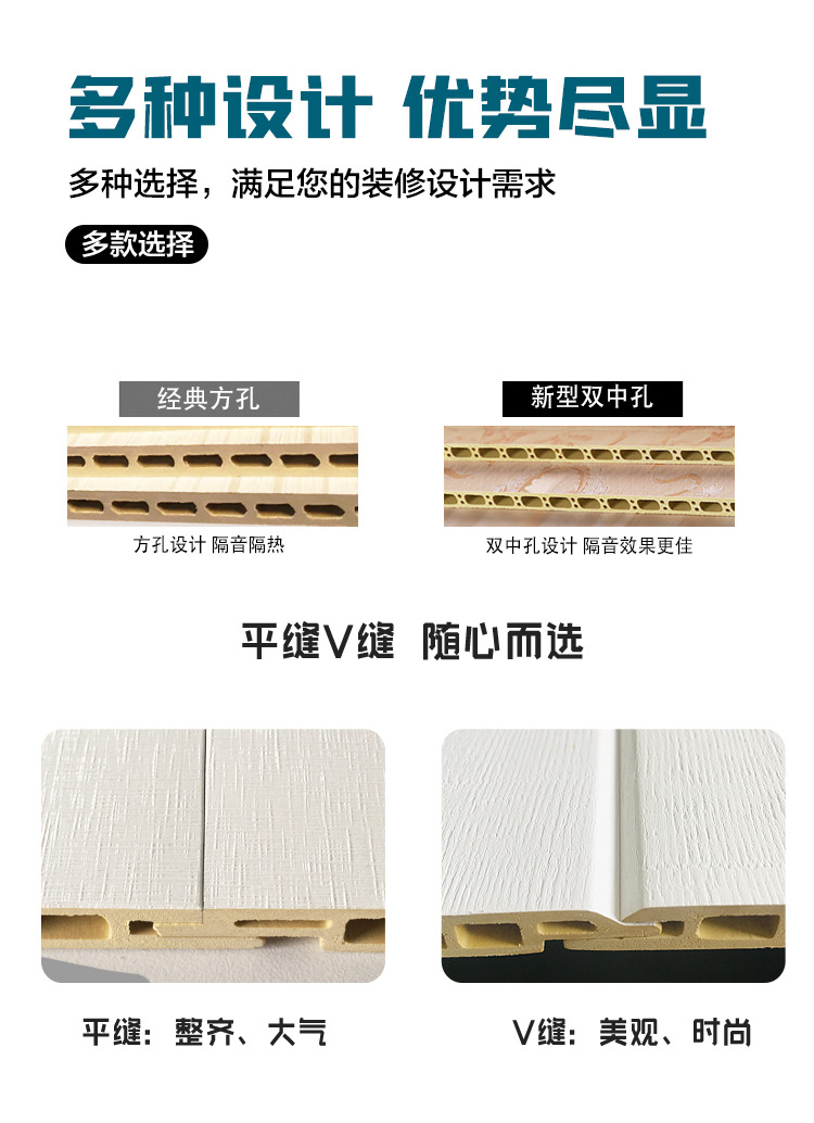 竹木纤维集成墙板pvc护墙板酒店宾馆木饰面板碳晶板室内装饰板详情3