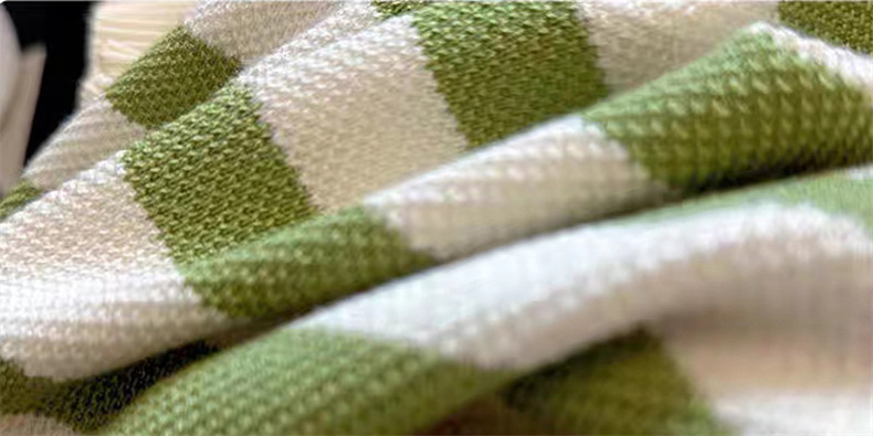 Color-blocking striped short-sleeved knitted sweater, summer Korean-style simple commuting ice silk top, pullover, base layer, lapel T-shirt for women pic 18