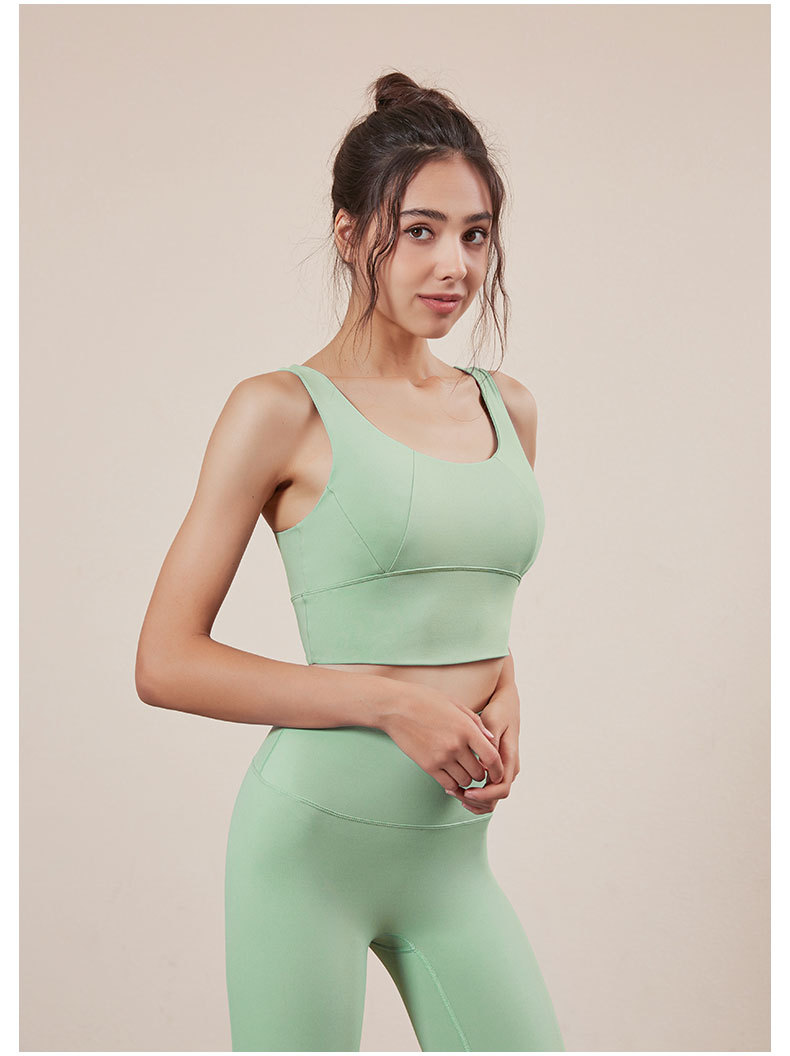跨境新款莱卡纤维健身运动文胸防震跑步瑜伽背心运动内衣瑜伽服女详情42