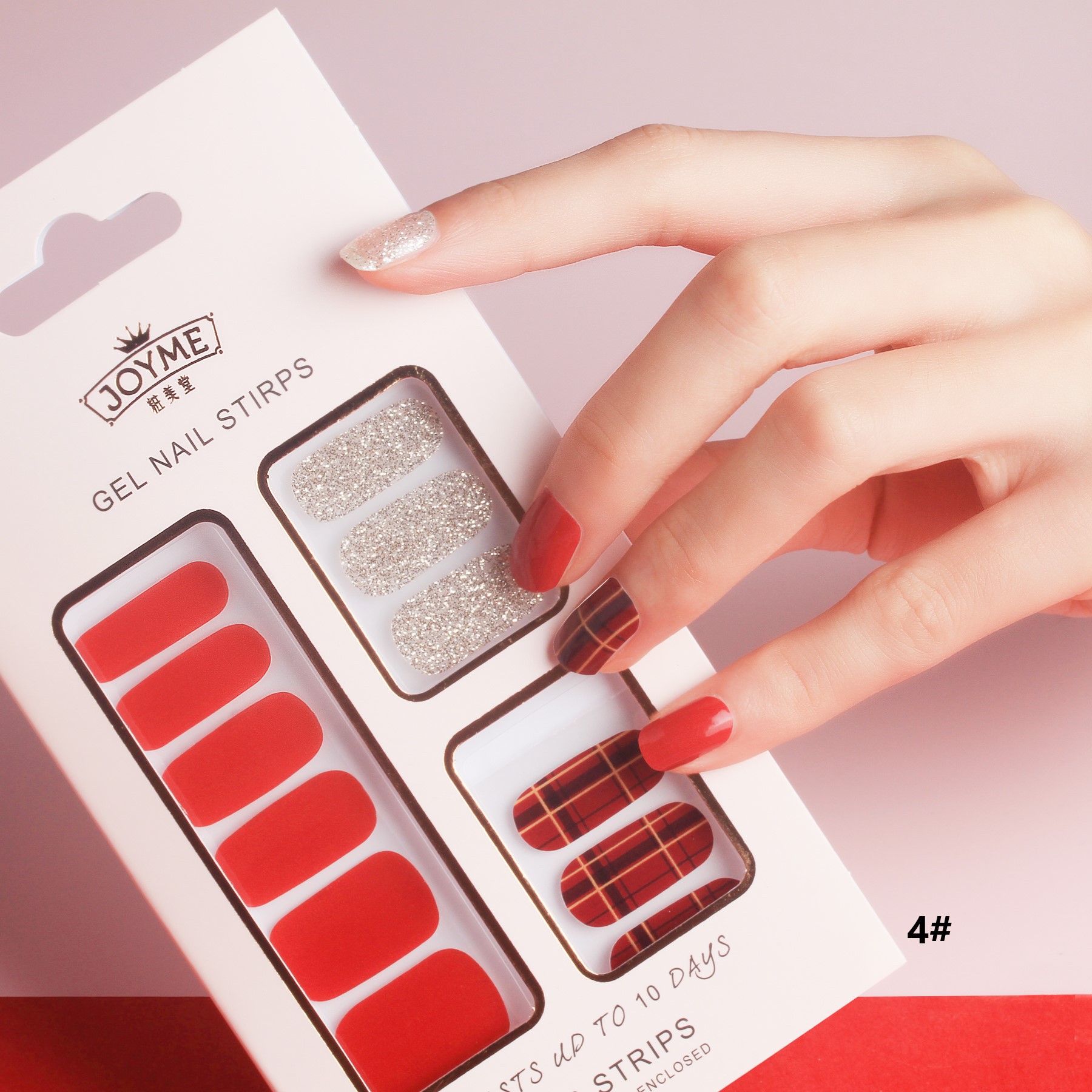 Custom-made 12-piece box set of waterproof nail stickers that are popular among Internet celebrities pic 16