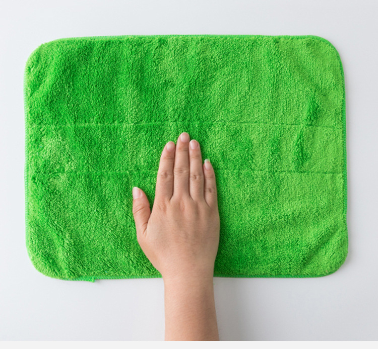 Factory direct sales of double-layer thickened coral fleece floor cleaning cloths, scouring pads, water-absorbing kitchen cleaning cloths, and dishwashing cloths pic 22