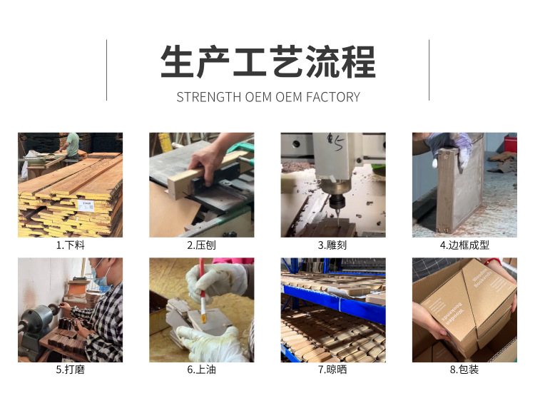 创意木质中古菜板 法式复古实木面包甜点水果牛排砧板 双面熟食厨详情22