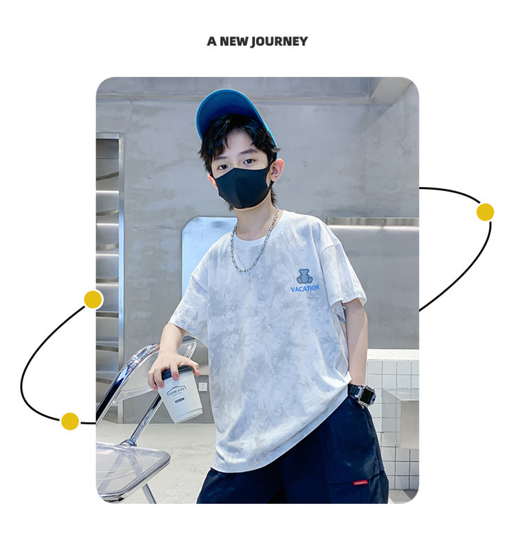 男童短袖t恤夏装2024新款男孩夏季半袖体恤纯棉大童帅气潮牌儿童详情14