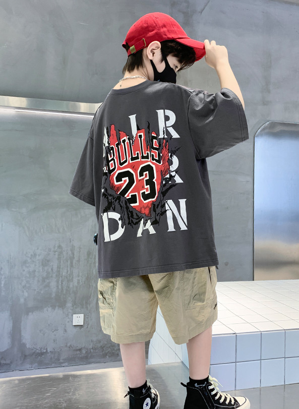 儿童装男童短袖T恤夏装2022年新款夏季男孩中大童夏款纯棉上衣潮t详情15