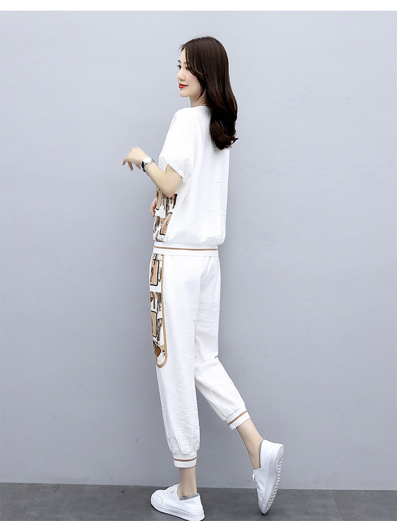 2021时尚运动套装夏装气质洋气女神范衣服夏天显瘦宽松两件套显瘦详情20