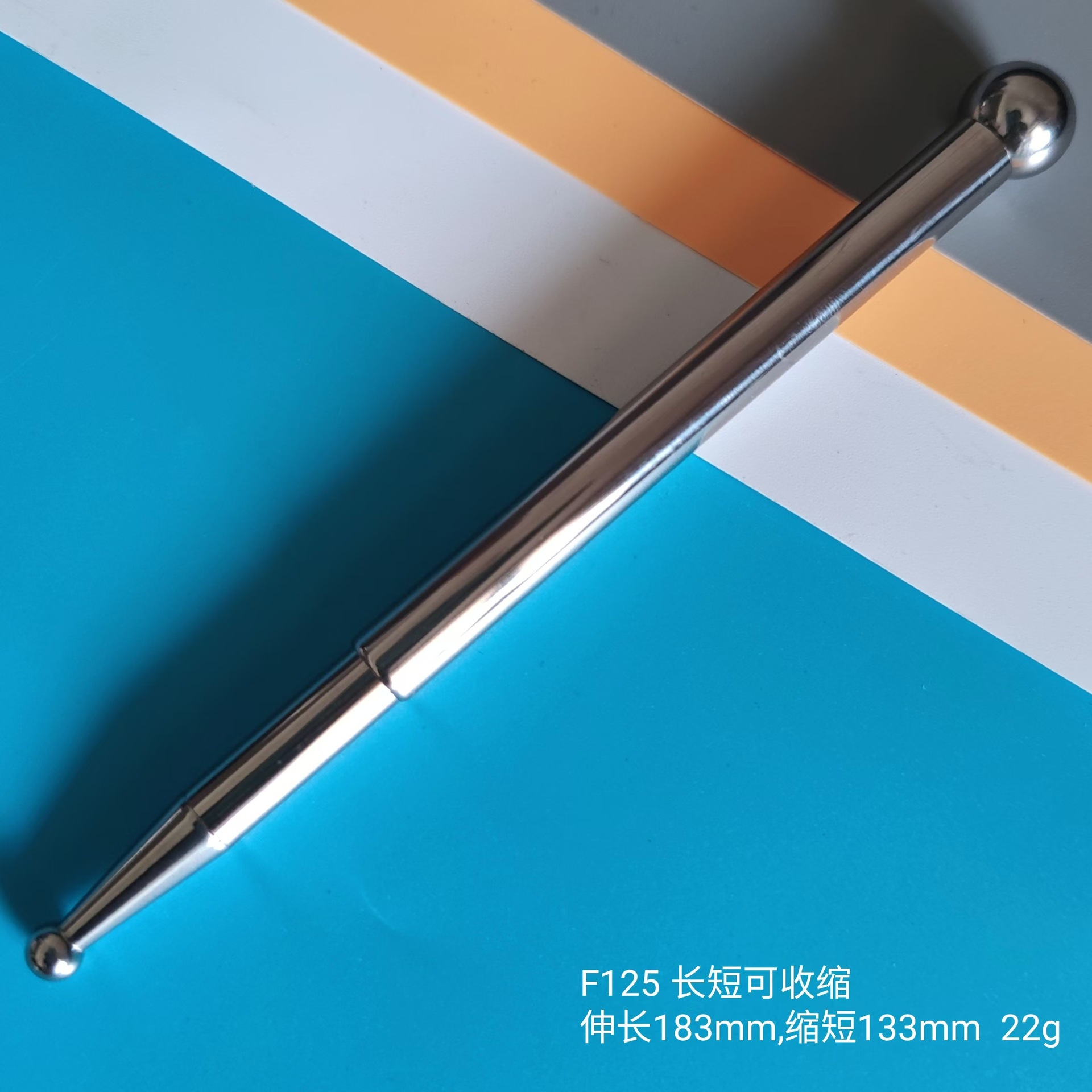 不锈钢面部按摩笔 全身穴位疏通拨筋棒 点穴经络棒 不锈钢按摩   棒详情16