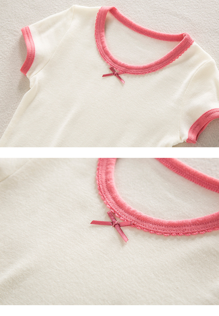 夏季女童T恤儿童短袖打底衫女宝宝上衣婴儿半袖t纯棉圆领吸汗详情7