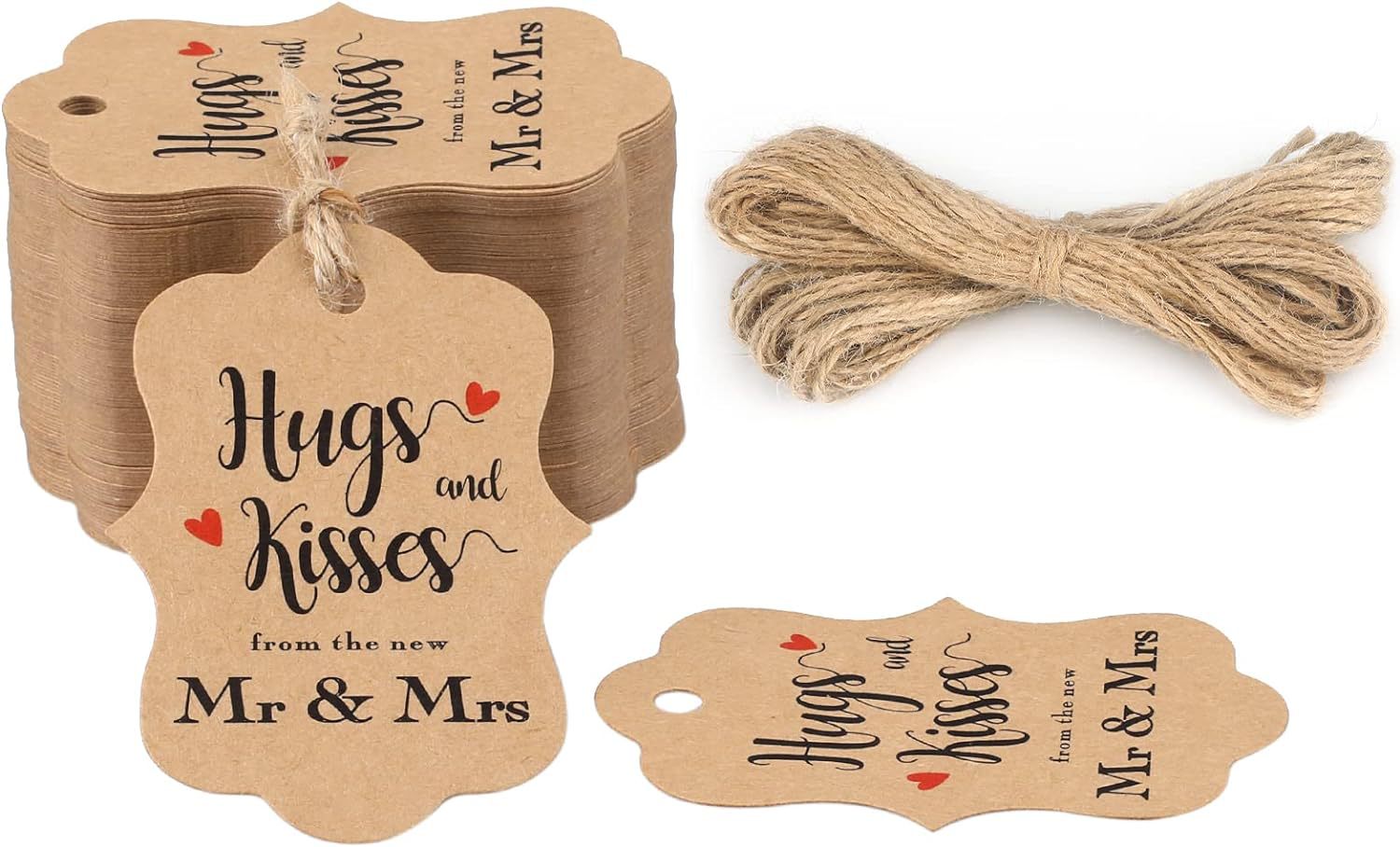 牛皮纸吊牌麻绳空白纸商标吊牌服装标签跨境零食标签婚礼礼品标签详情39