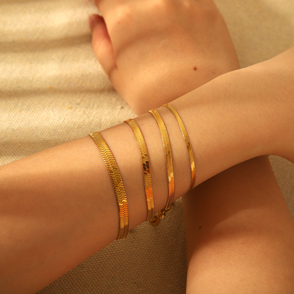 欧美跨境小众镀18K不锈钢天然绿松石吊坠迷你贝壳流苏双层脚链女详情1