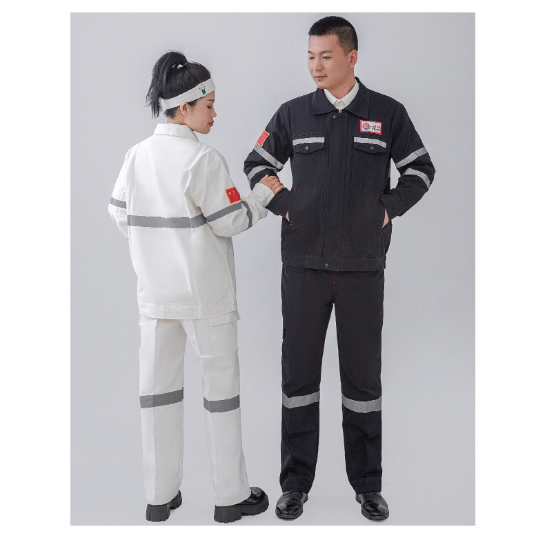 中海油纯棉工作服套装春秋款防烫焊全棉工服车间工装劳保服可批发详情14