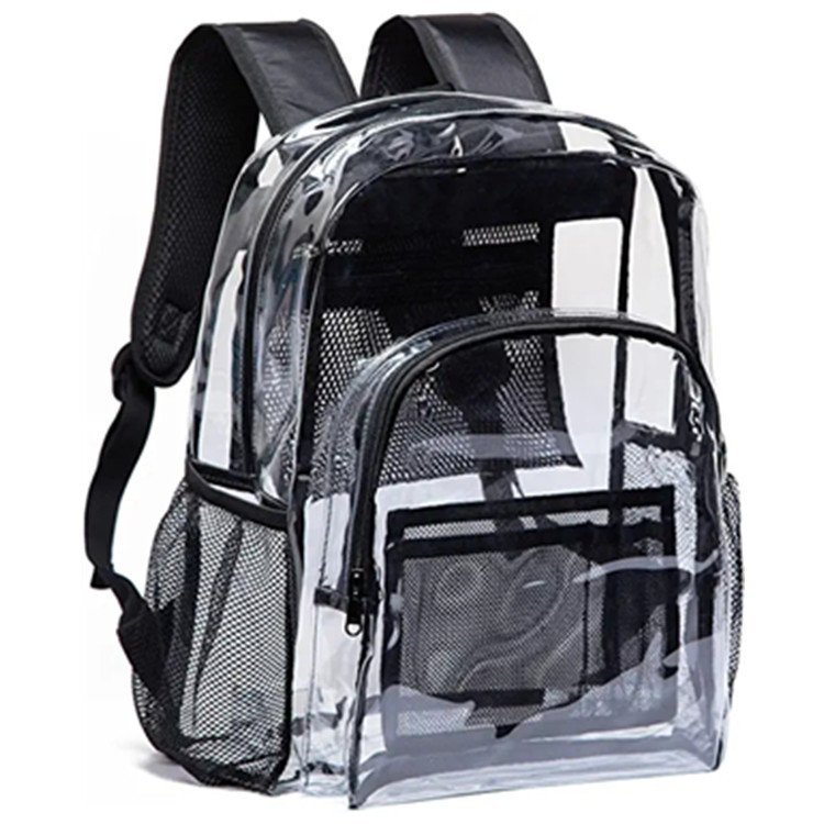 The new large transparent backpack and heavy-duty pvc transparent backpack are suitable for university work pic 1