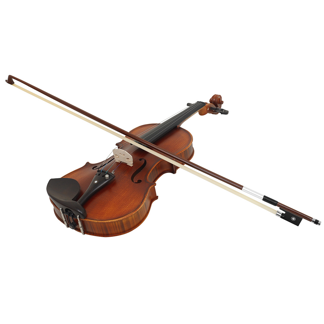 QA-18小提琴琴弓4/4巴西红木琴弓纯马尾乌木白贝银丝羊皮手托琴弓详情9