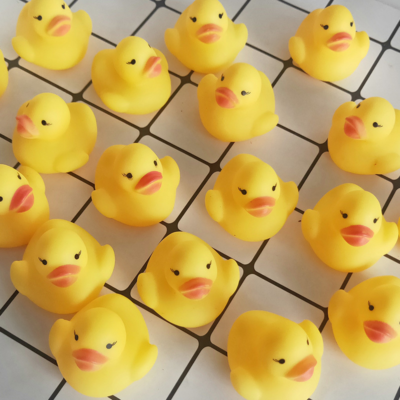 Cross-border water play, little yellow duck pinching and chirping sounds, little duck bathing toys, swimming pool stress relief, milk tea shop small gifts pic 67